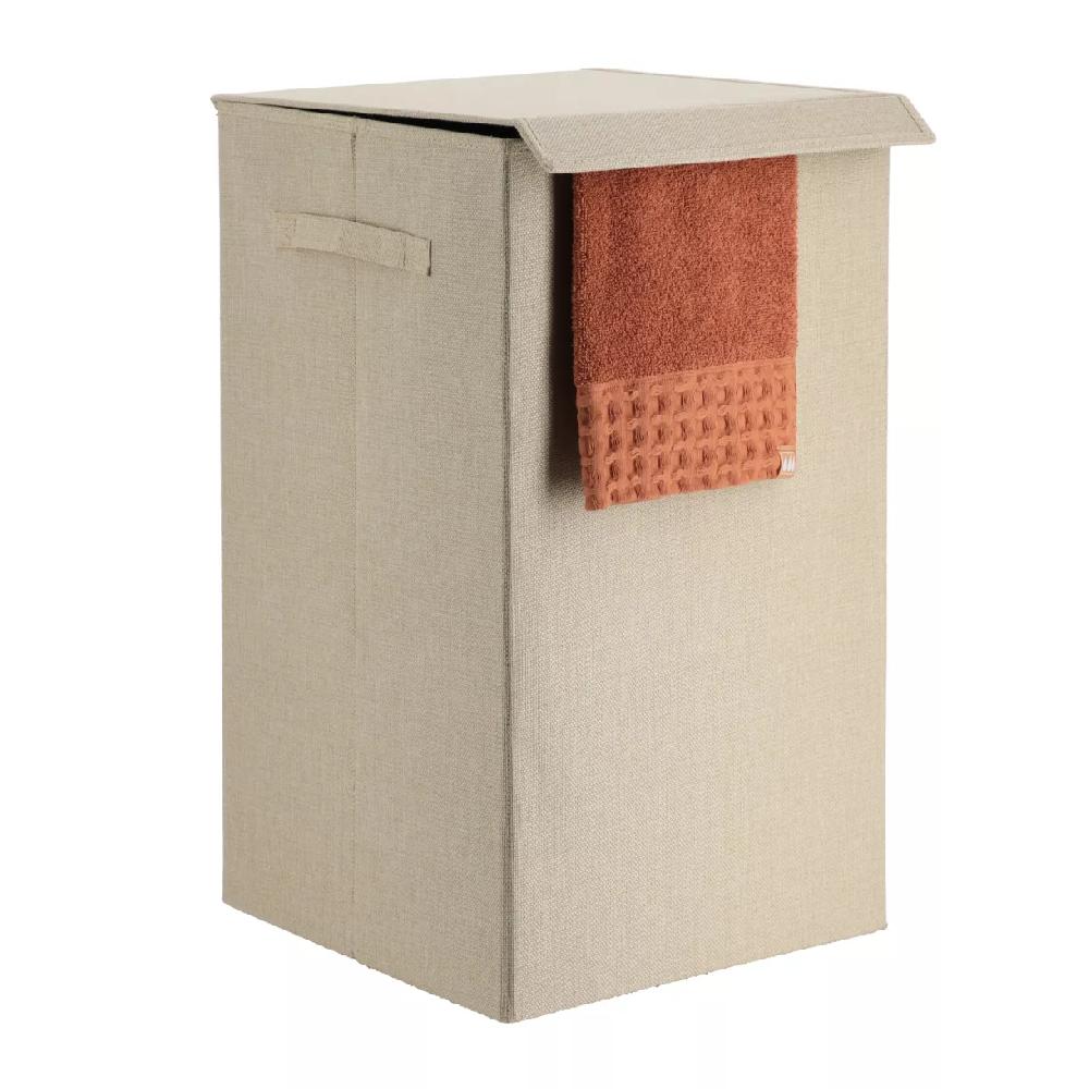 eminza Panier à linge pliable (H60 cm) TissuFlex Beige