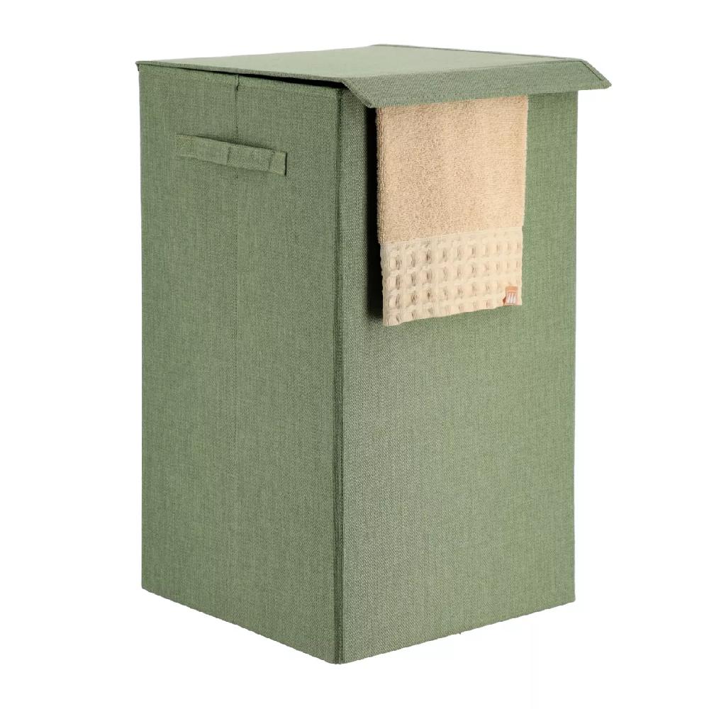 eminza Panier à linge pliable (H60 cm) TissuFlex Vert
