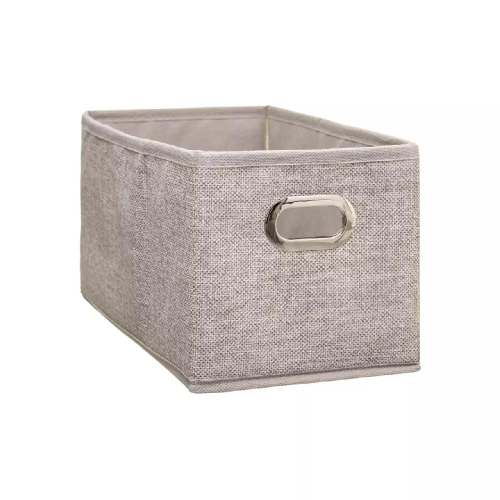 eminza Panier de rangement (15 x 31 cm) Helena Beige chiné