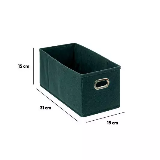 Eminza Panier De Rangement (15 X 31 Cm) Helena Bleu Pétrole