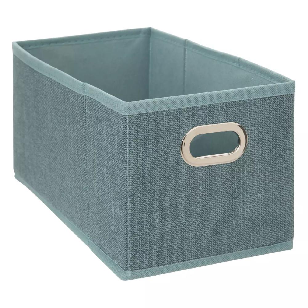 eminza Panier de rangement (15 x 31 cm) Helena Bleu pétrole chiné
