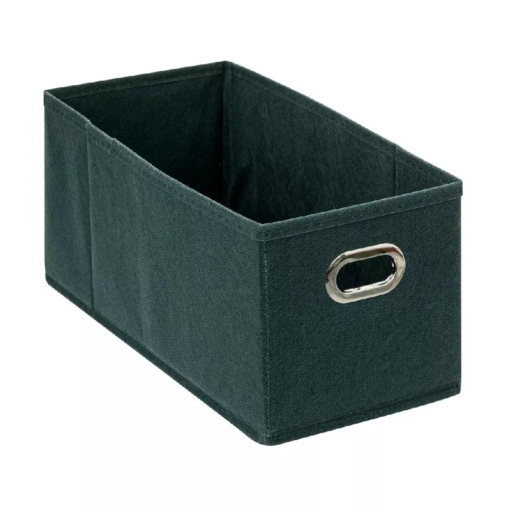 eminza Panier de rangement (15 x 31 cm) Helena Bleu pétrole
