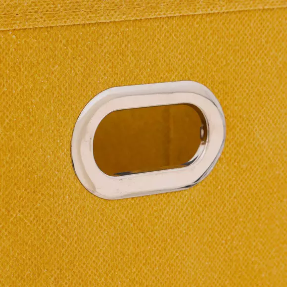 Eminza Panier De Rangement (15 X 31 Cm) Helena Jaune Moutarde