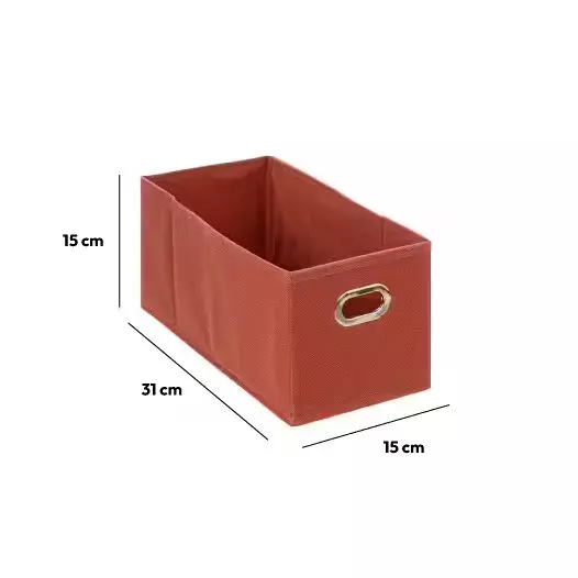 Eminza Panier De Rangement (15 X 31 Cm) Helena Terre De Sienne