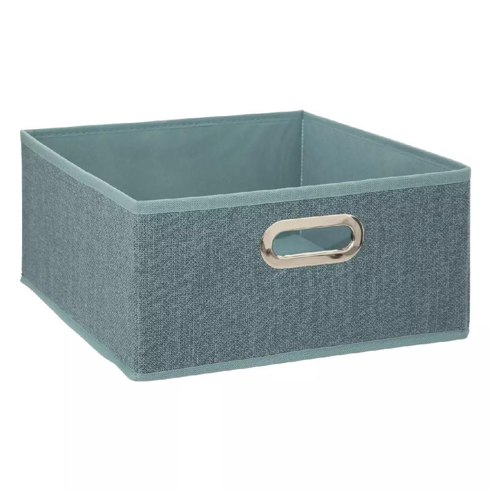 eminza Panier de rangement ( 31 x 15 cm) Helena Bleu pétrole chiné