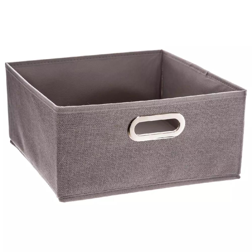eminza Panier de rangement (31 x 15 cm) Helena Gris clair