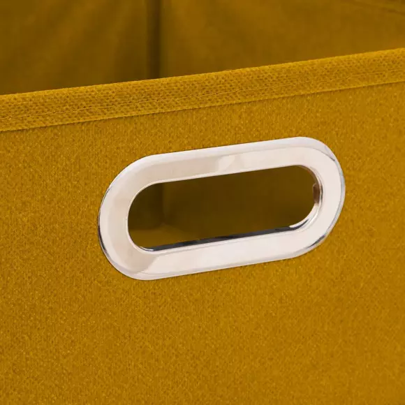 Eminza Panier De Rangement ( 31 X 15 Cm) Helena Jaune Moutarde