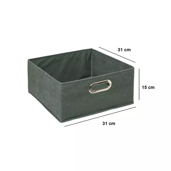 Eminza Panier De Rangement (31 X 15 Cm) Helena Vert Kaki