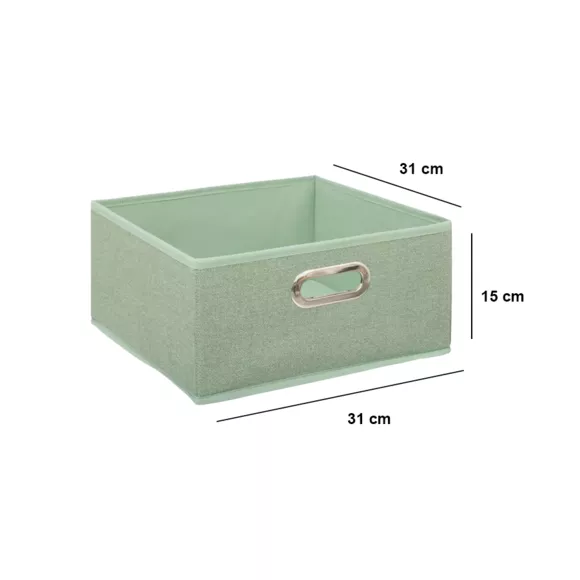 Eminza Panier De Rangement (31 X 15 Cm) Helena Vert Sauge