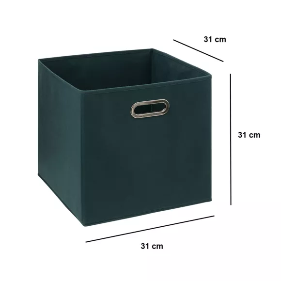 Eminza Panier De Rangement (31 X 31 Cm) Helena Bleu Pétrole
