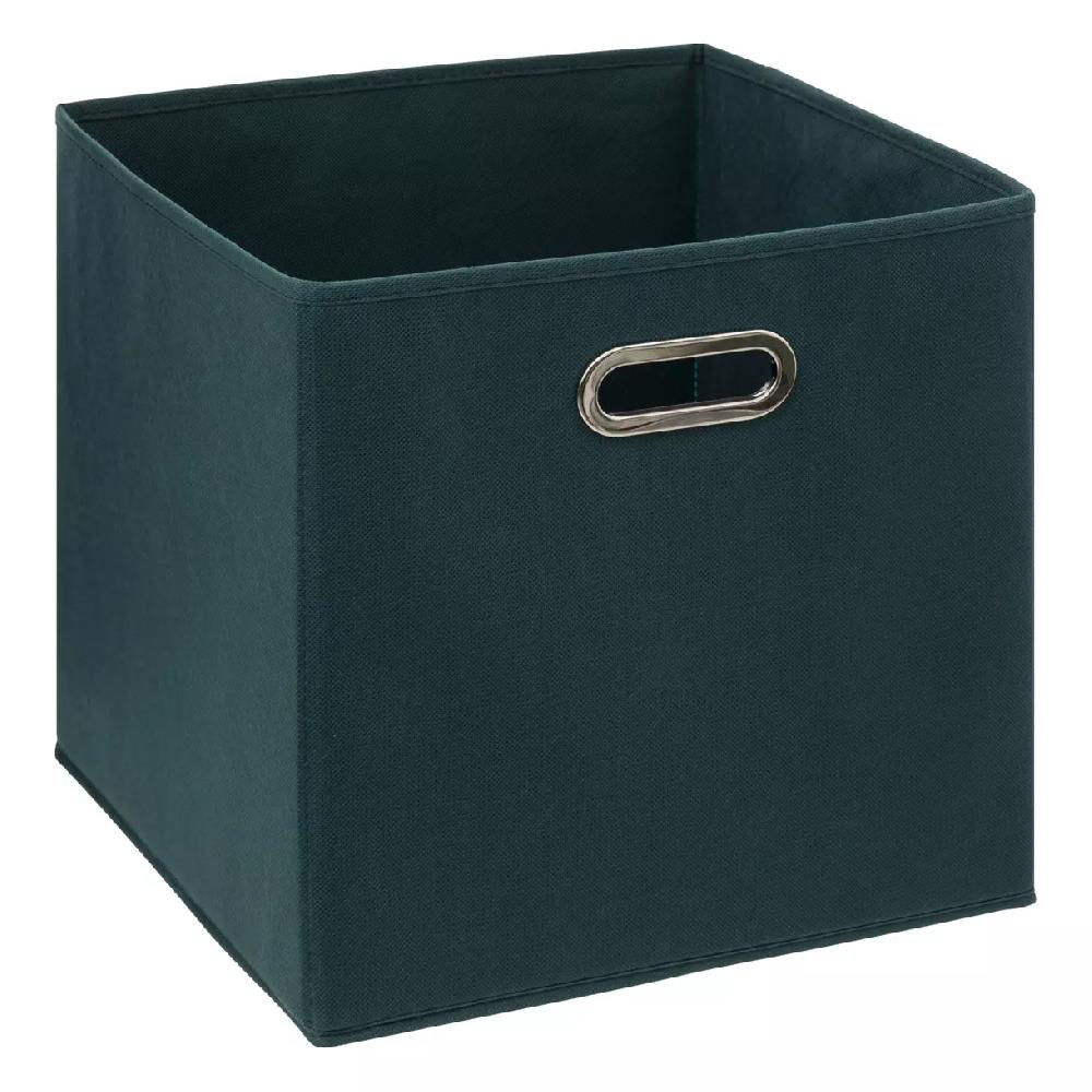 eminza Panier de rangement (31 x 31 cm) Helena Bleu pétrole