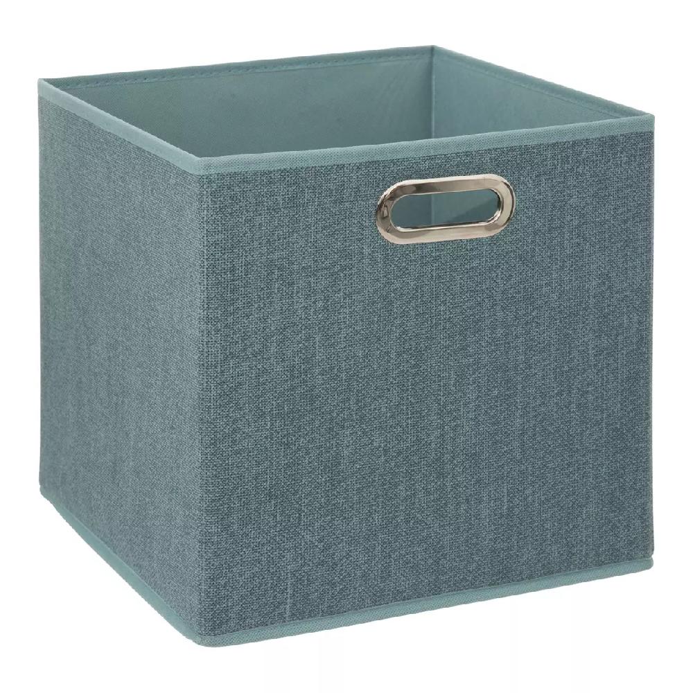 eminza Panier de rangement (31 x 31 cm) Helena Bleu pétrole chiné