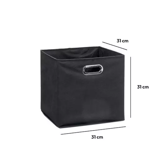 Eminza Panier De Rangement (31 X 31 Cm) Helena Gris Anthracite