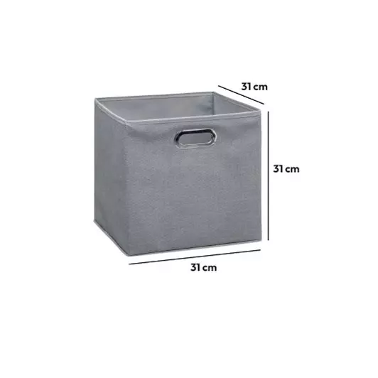 Eminza Panier De Rangement (31 X 31 Cm) Helena Gris Clair