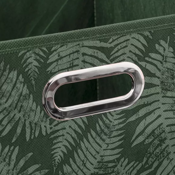 Eminza Panier De Rangement (31 X 31 X 31 Cm) Herbier Vert