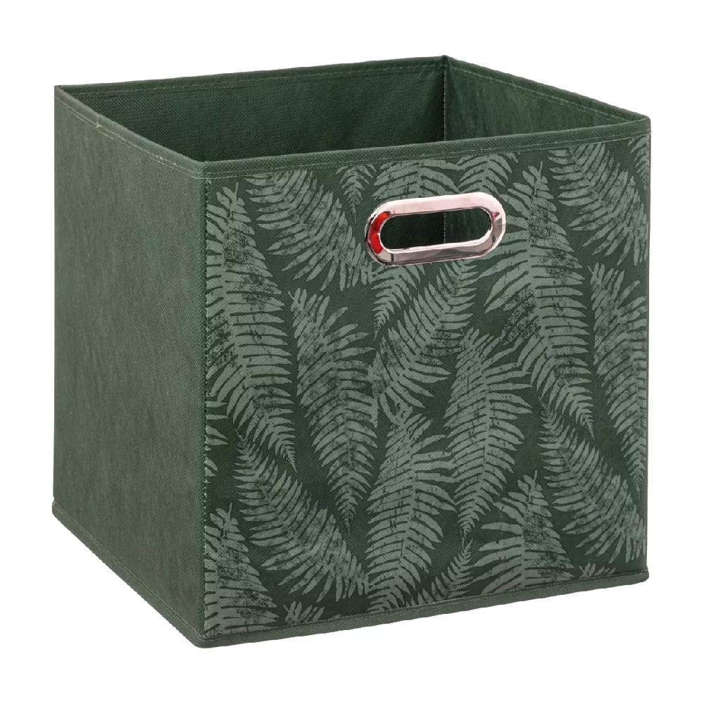 eminza Panier de rangement (31 x 31 x 31 cm) Herbier Vert