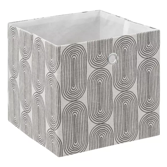 Eminza Panier De Rangement (31 X 31 X 31 Cm) Rainbow Gris