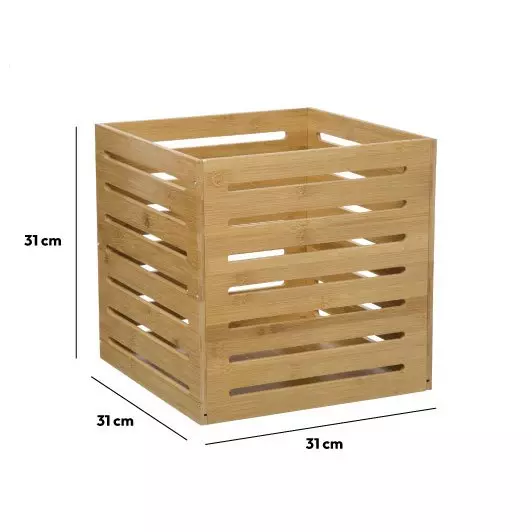 Eminza Panier De Rangement (31 X 31 X H31 Cm) Siao Naturel