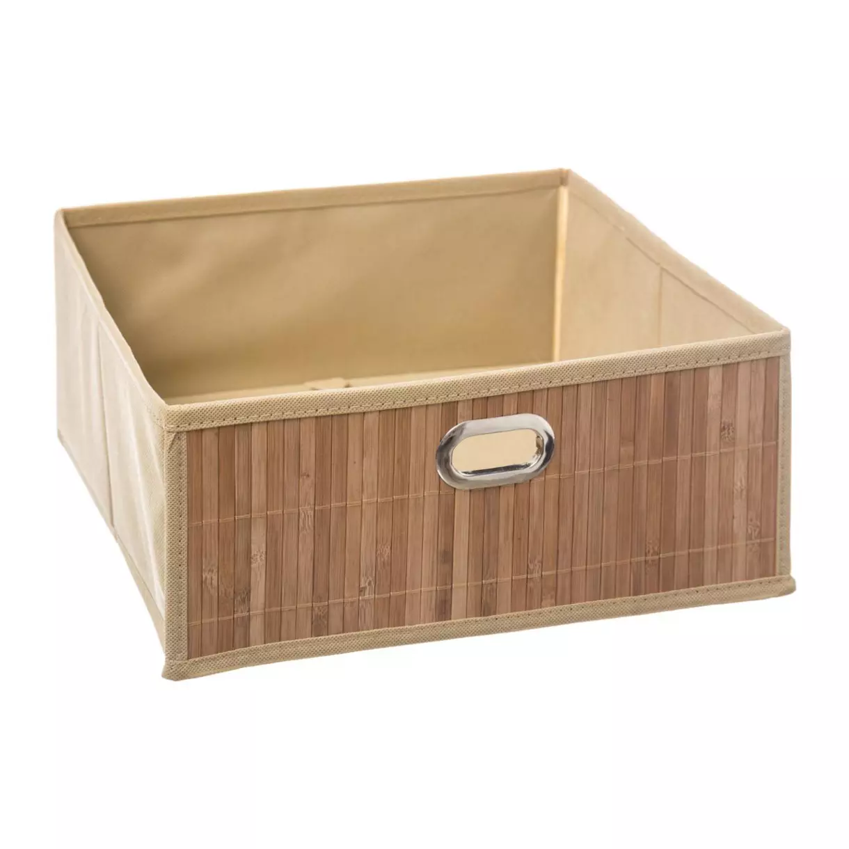 eminza Panier de rangement Bamboon Naturel Moyen modèle
