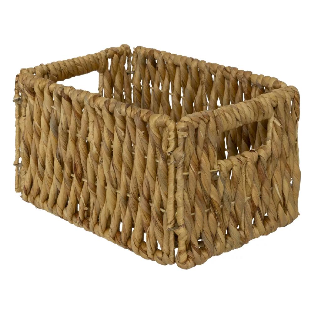 eminza Panier de rangement jacinthe d'eau (29 x 16 cm) Maura Naturel