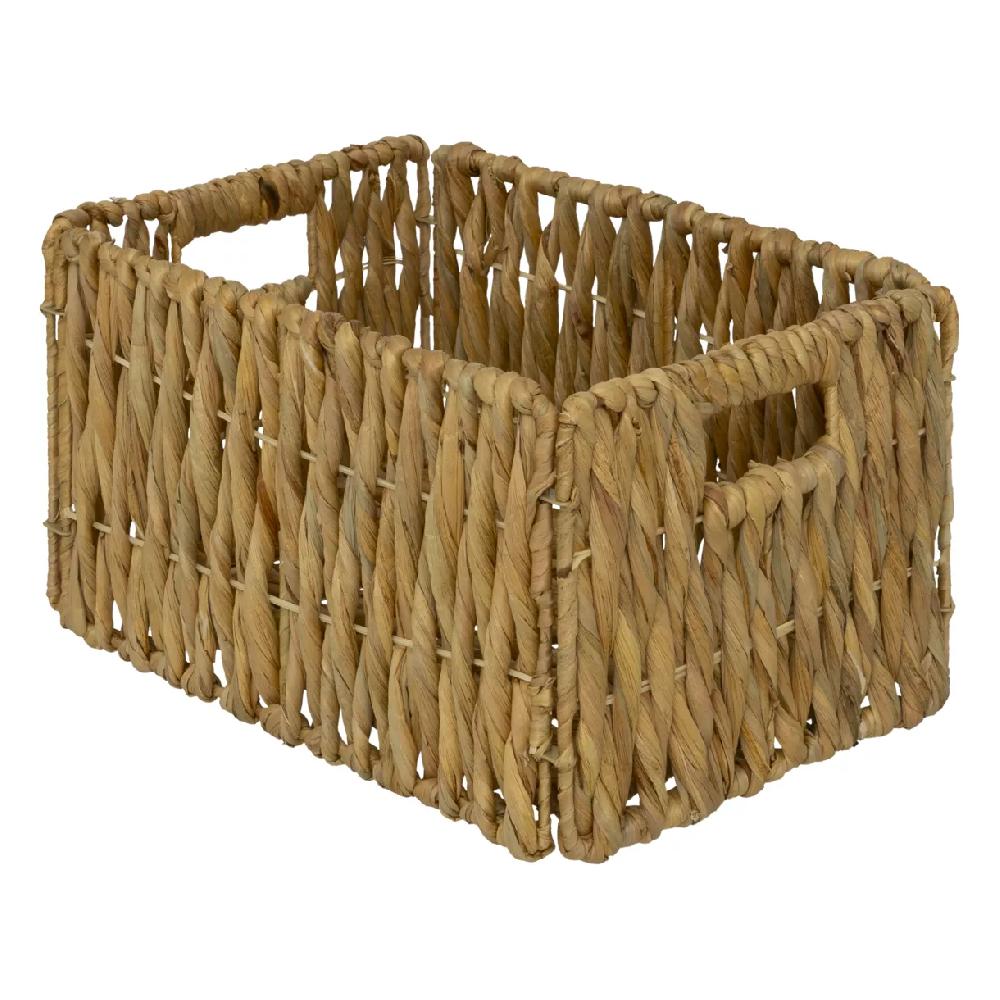 eminza Panier de rangement jacinthe d'eau (34 x 24 cm) Maura Naturel