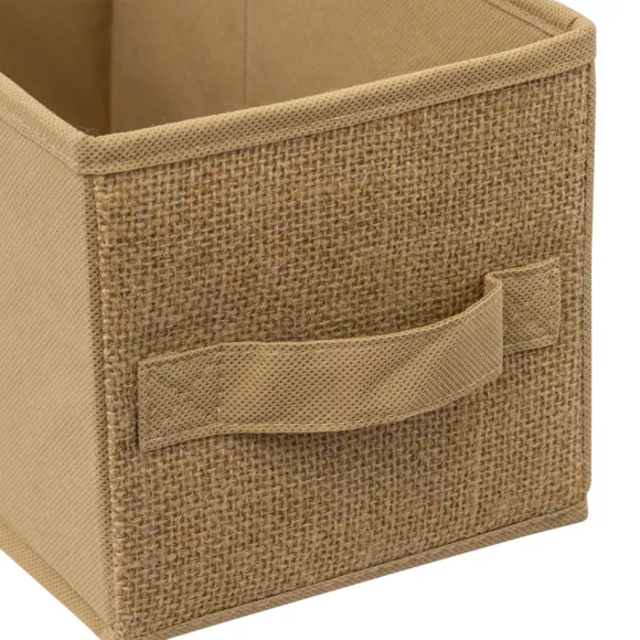 Eminza Panier De Rangement Jute (15 X 31 X 15 Cm) Naro Beige