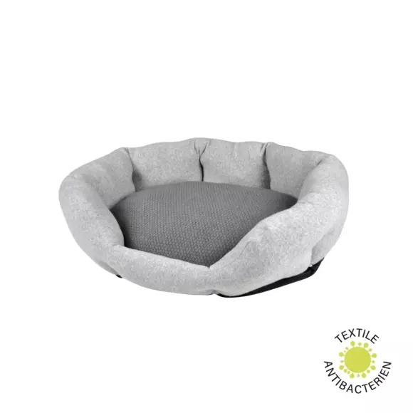 Eminza Panier Ovale Pour Chat Et Chien Graphène L55 Cm Gris