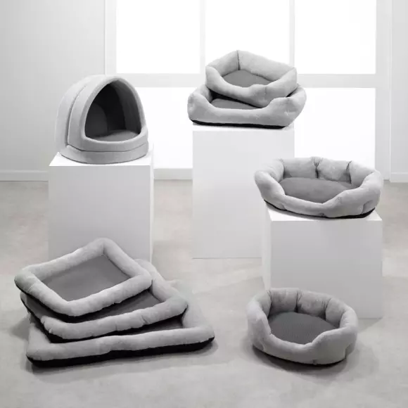 Eminza Panier Ovale Pour Chat Et Chien Graphène L55 Cm Gris