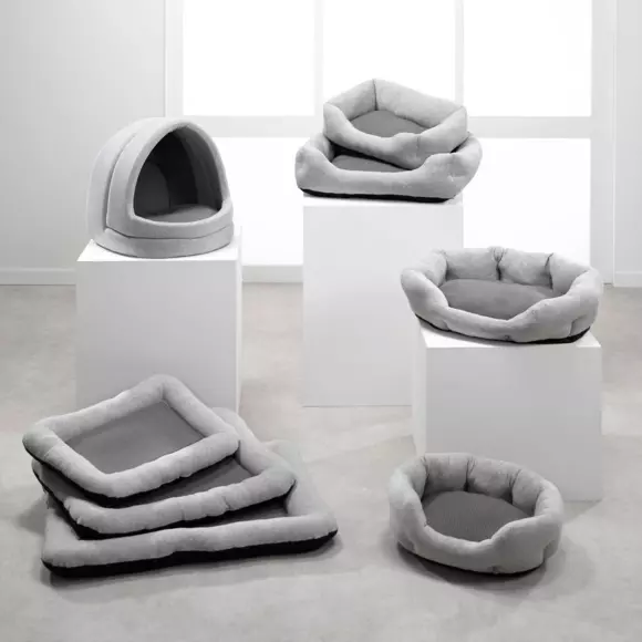 Eminza Panier Ovale Pour Chat Et Chien Graphène L60 Cm Gris