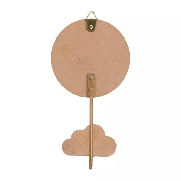 Eminza Patère Murale Enfant Bois (H16 Cm) Licorne Rose