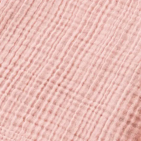 Eminza Peignoir De Bain Gaze De Coton S/M Gaïa Rose Pêche