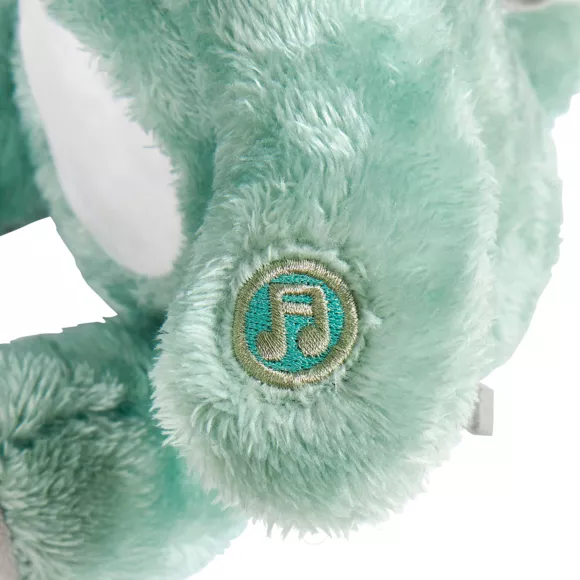 Eminza Peluche Veilleuse Et Musicale Bébé Dino Verte