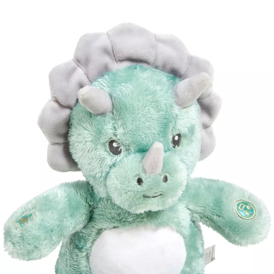 Eminza Peluche Veilleuse Et Musicale Bébé Dino Verte
