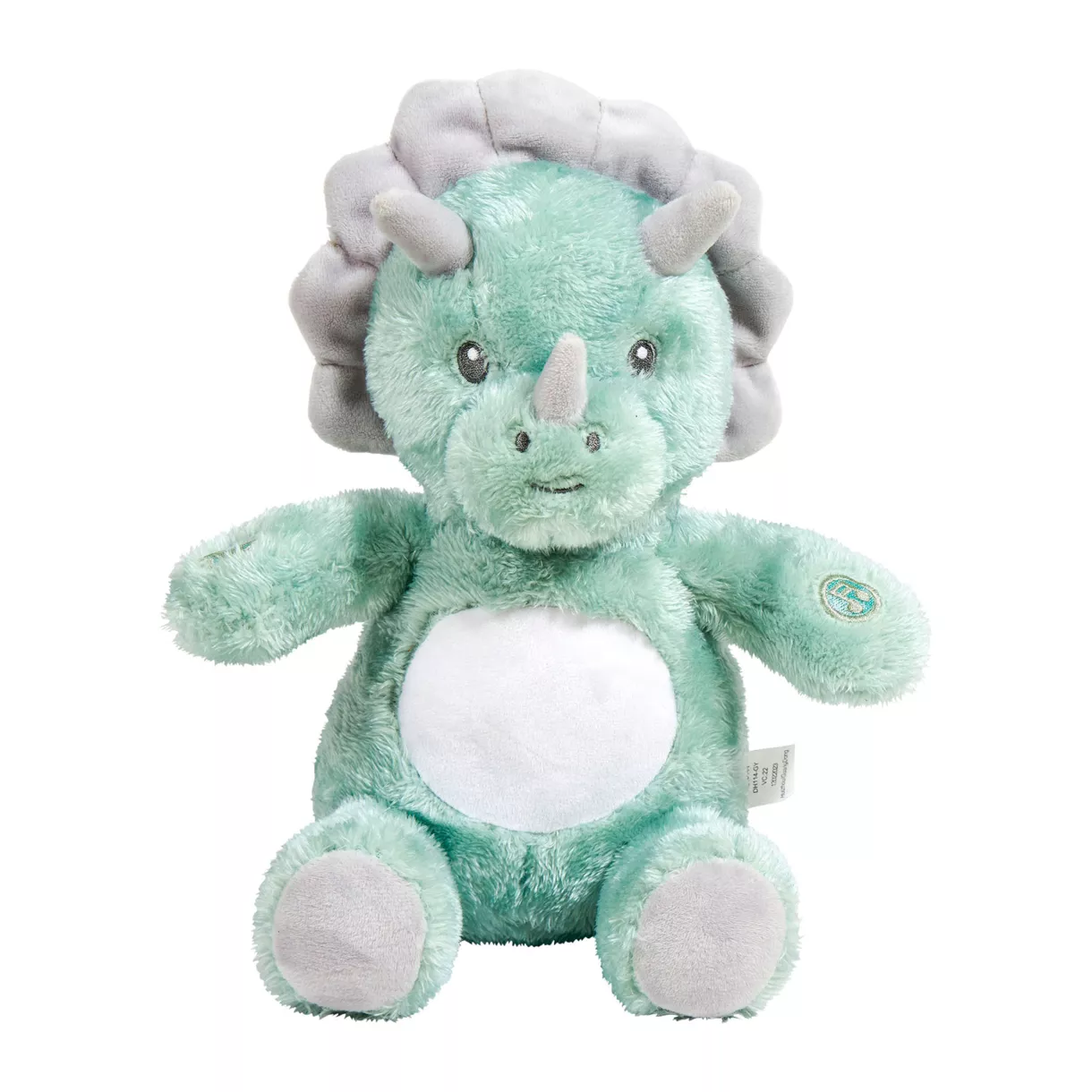 eminza Peluche veilleuse et musicale bébé Dino Verte