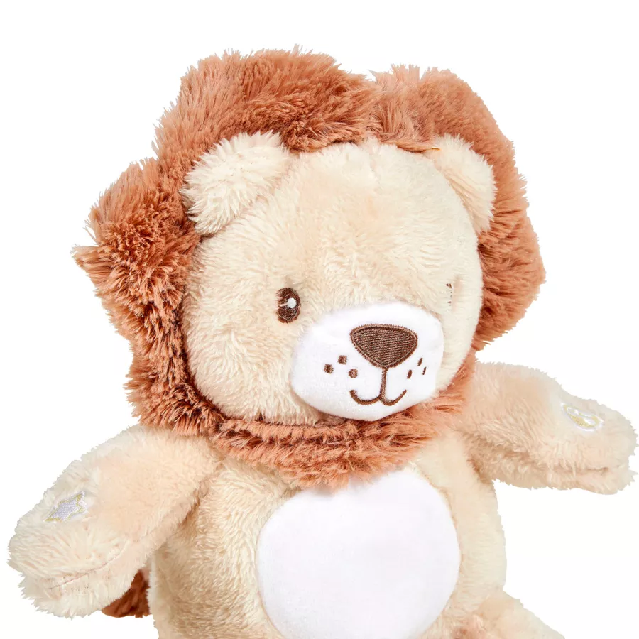 Eminza Peluche Veilleuse Et Musicale Bébé Lion Marron