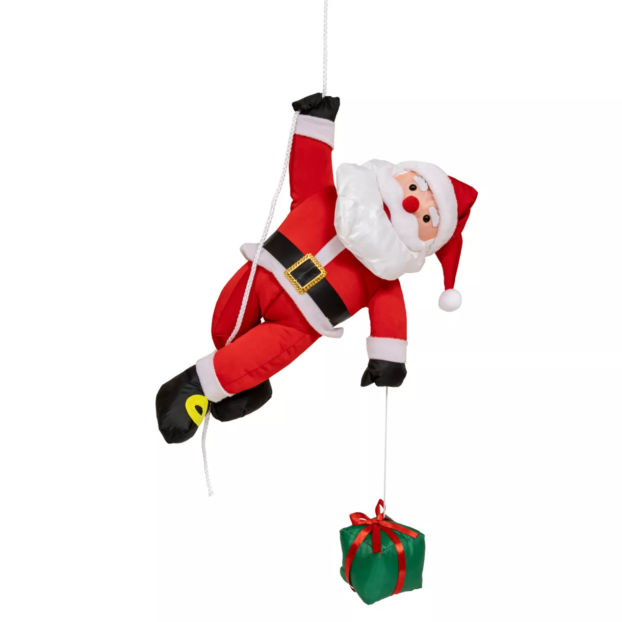 eminza Père Noël à suspendre (H60 cm) Magnus et son cadeau