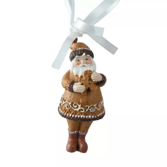 Eminza Père Noël à Suspendre (H9 Cm) Klaus En Pain Dépices
