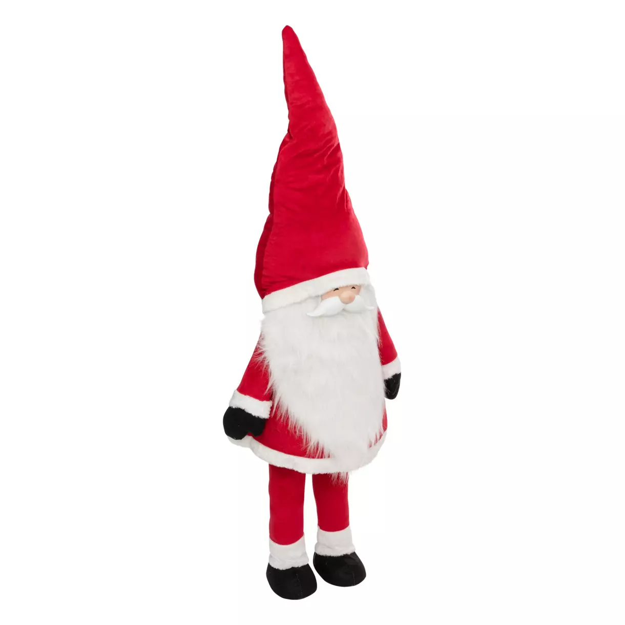 eminza Père Noël déco (H156 cm) Colosse chapeau pointu