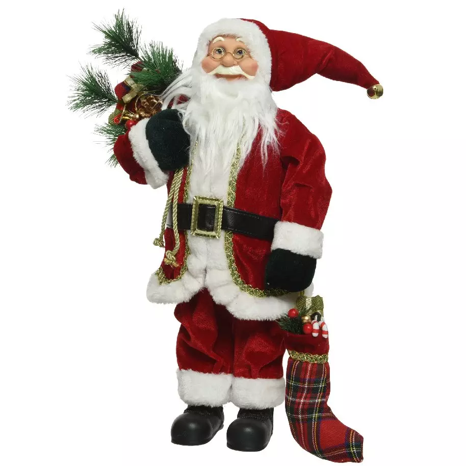 eminza Père Noël déco Traditionnel (H60 cm) Santa Claus