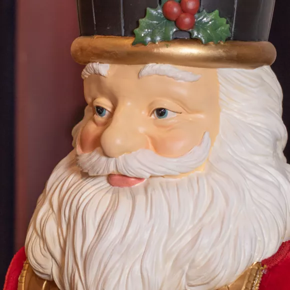 Eminza Père Noël Géant (H175 Cm) Gabriel Costumé Rouge