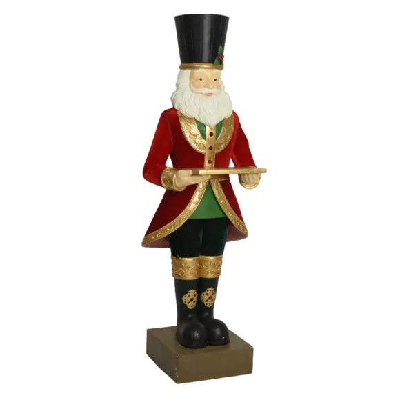 Eminza Père Noël Géant (H175 Cm) Gabriel Costumé Rouge