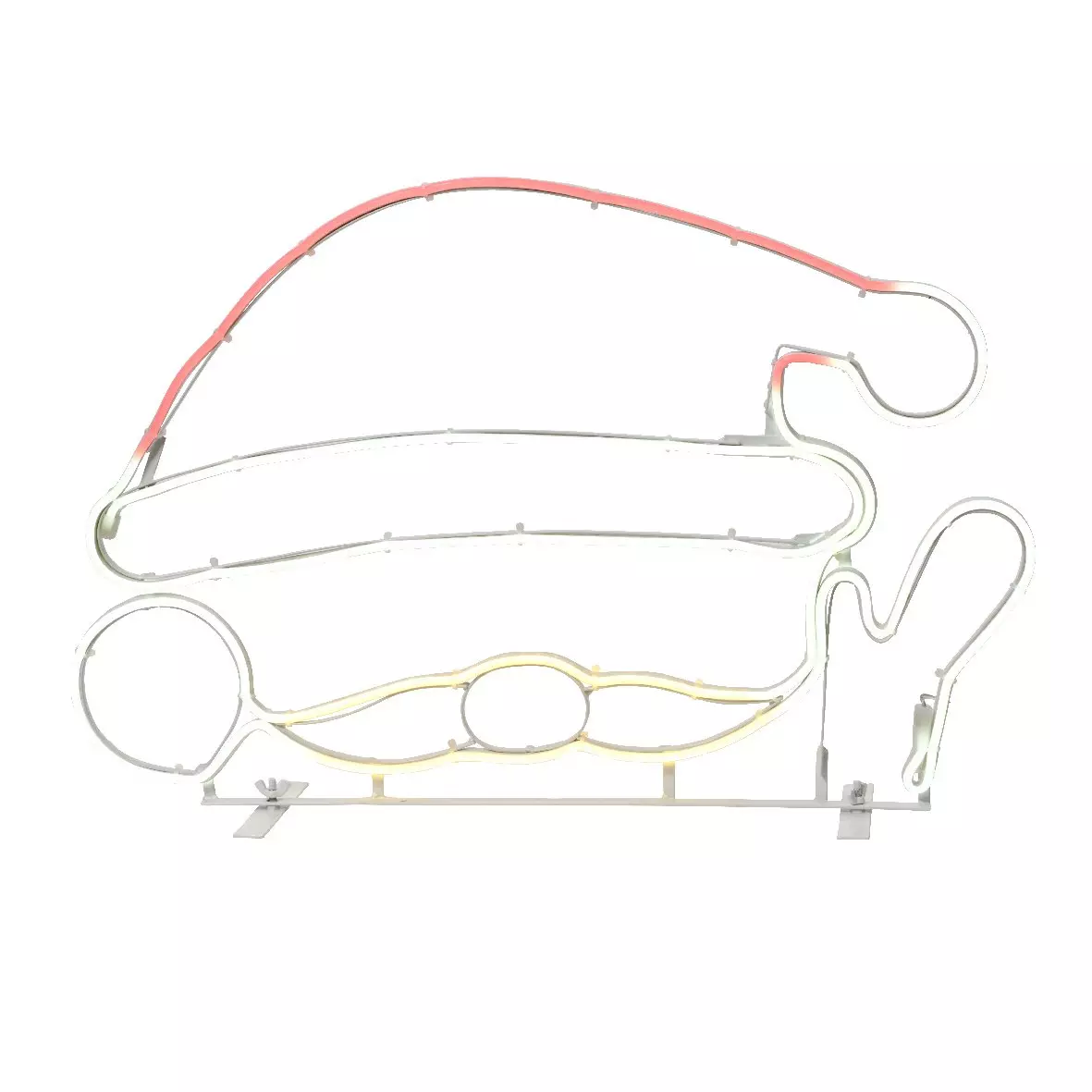 eminza Père Noël lumineux 346 LED (58 x H36 cm) Néon multicolore
