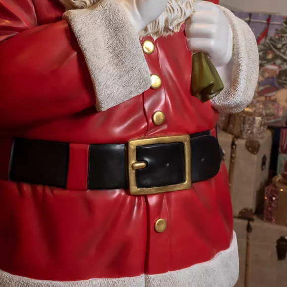 Eminza Père Noël Traditionnel Géant (H182 Cm) Klaus Silence J'arrive