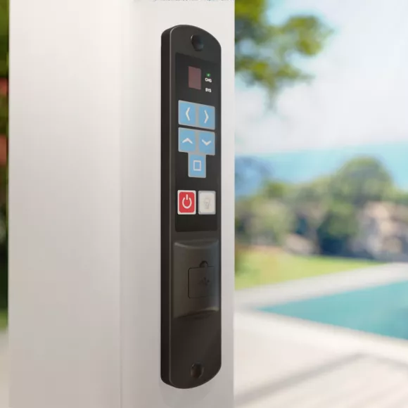 Eminza Pergola Bioclimatique Autoportée Motorisée Aluminium Et LED (3 X 4 M) Blanc