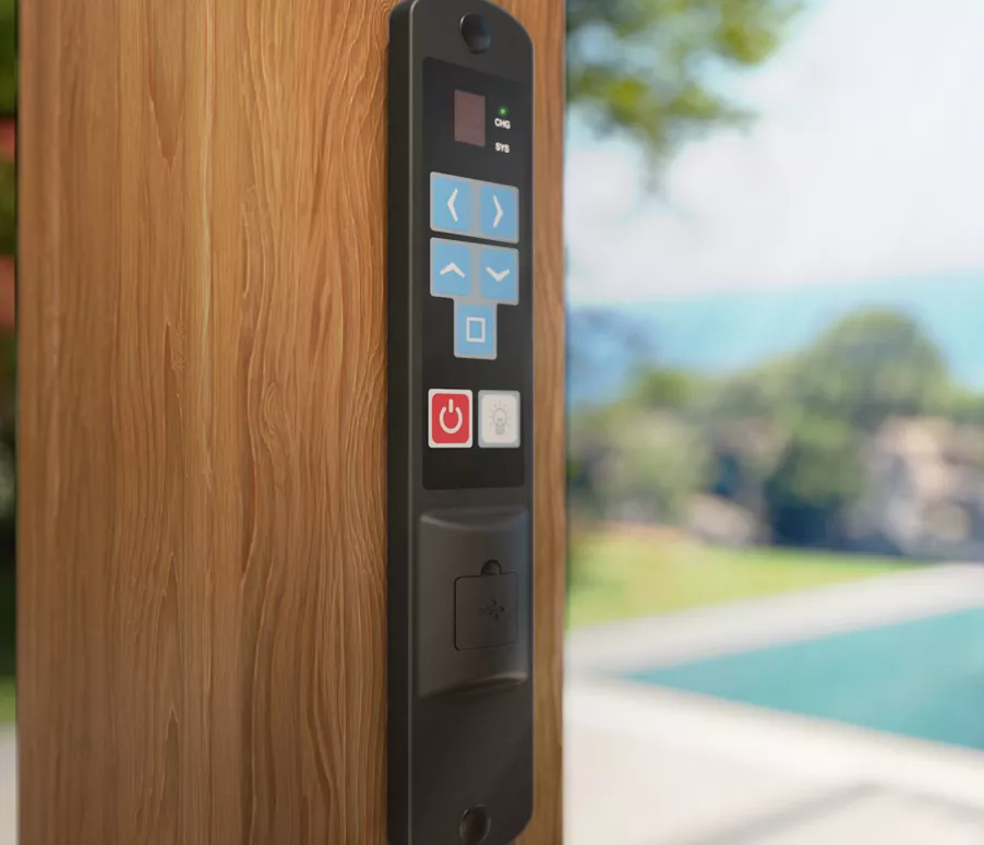 Eminza Pergola Bioclimatique Autoportée Motorisée Aluminium Et LED (3 X 6 M) Bois