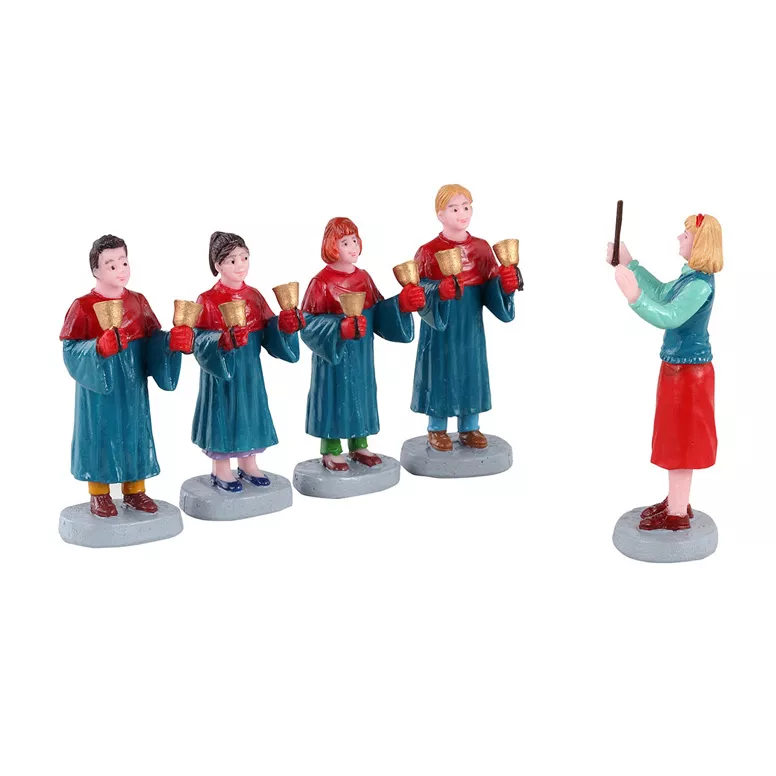 eminza Personnages Lemax Chorale complète avec clochette