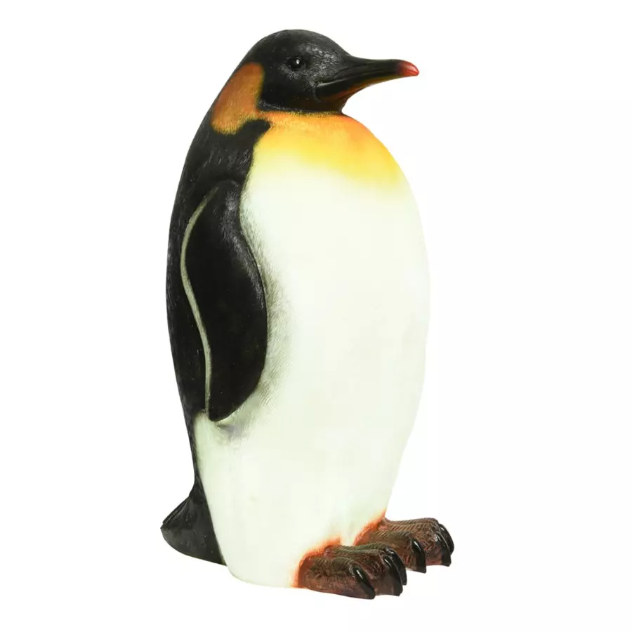 Eminza Pingouin Lumineux Fibre De Verre 8 LED (H50 Cm) Zélian Blanc Froid