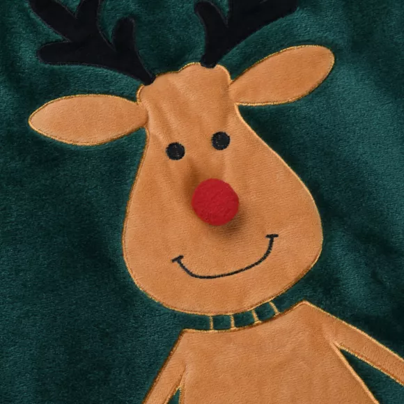 Eminza Plaid De Noël (125 X 150 Cm) Edgard Renne Vert Sapin