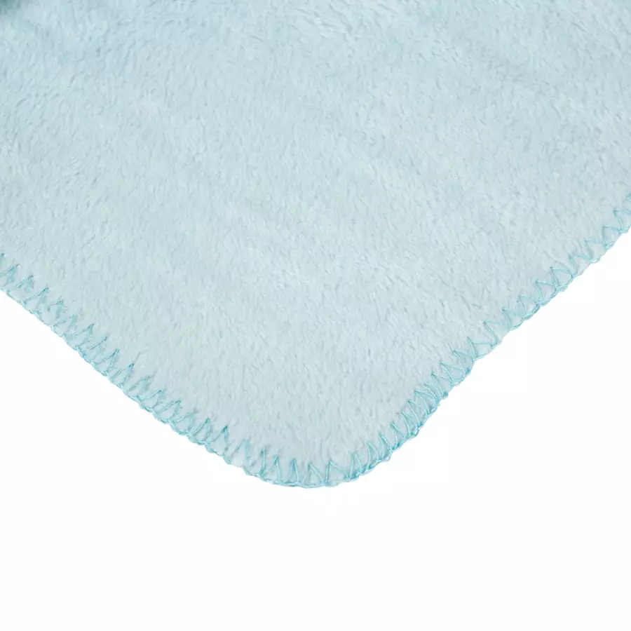 Eminza Plaid Doux Enfant (90 X 75 Cm) Et Peluche Lapino Bleu