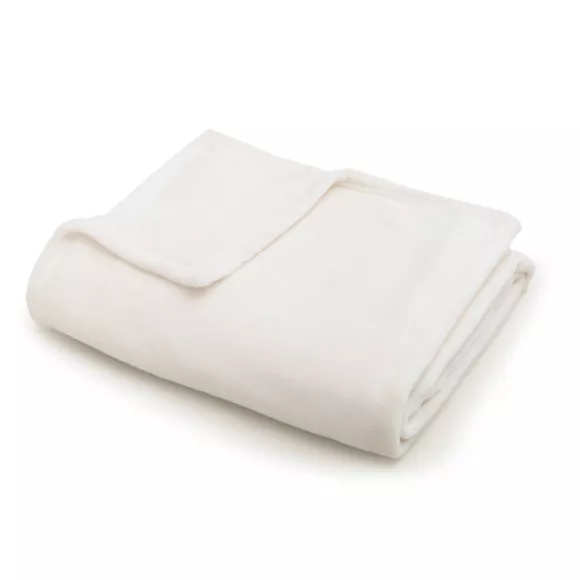 Eminza Plaid Doux Flanelle (130 X 180 Cm) Didou Ivoire